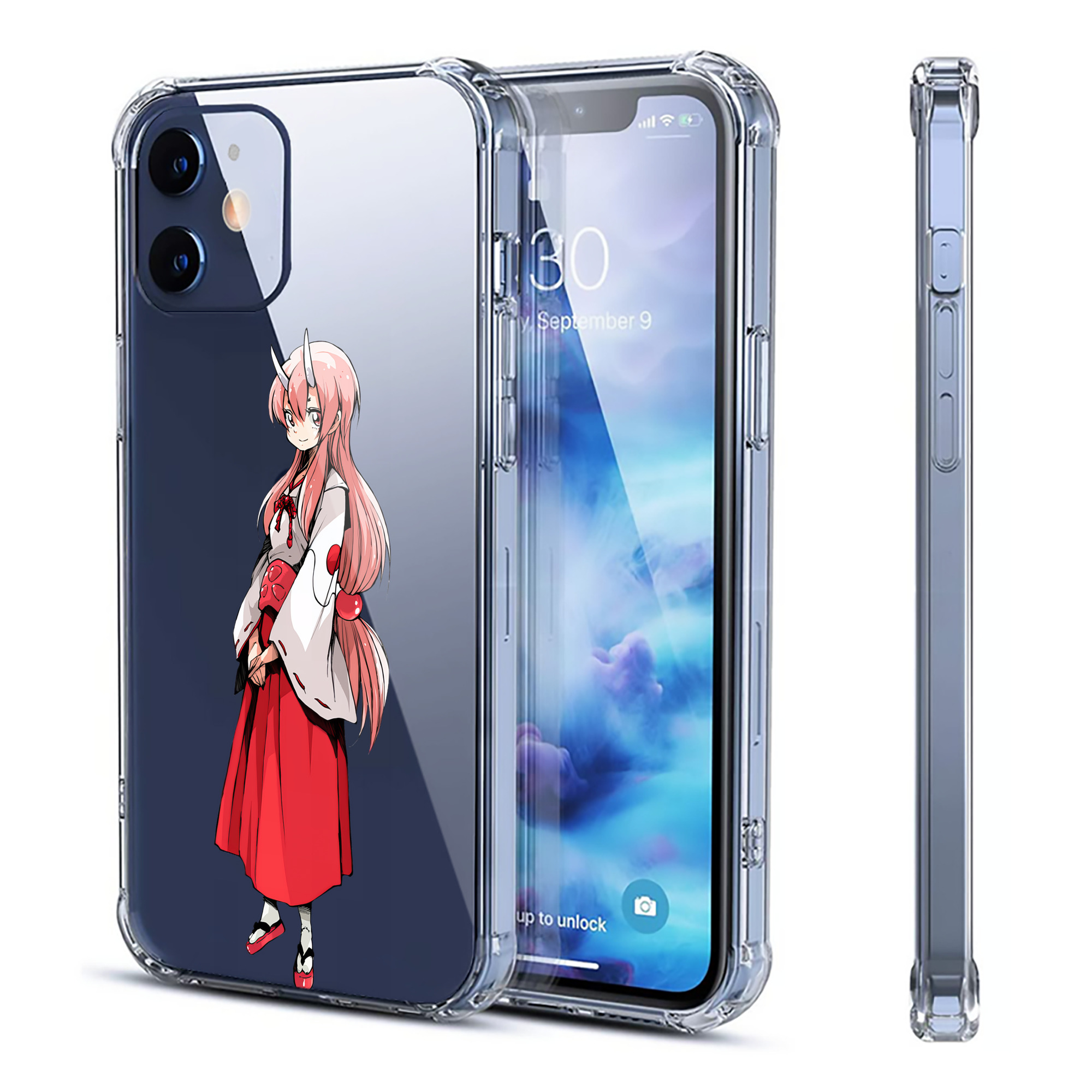（画像用） 転スラ Regarding Reincarnated to Slime 【iPhone 12シリーズ対応】透明スマホケース（クリアソフトケース）